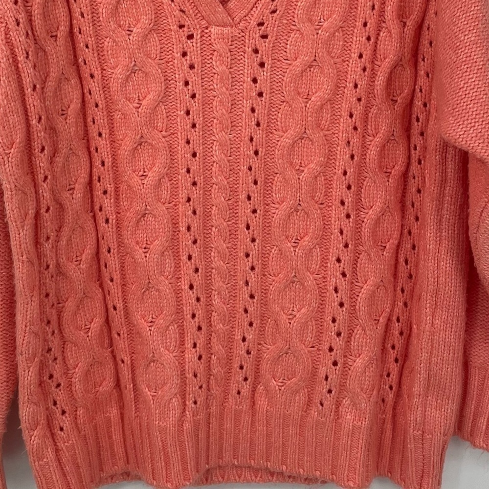 Venus Coral Thick Fuzzy Sweater - Picture 5 of 10